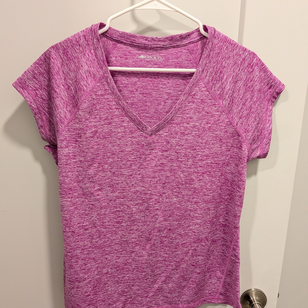 Ideology Heathered Purple Short Sleeve Tee